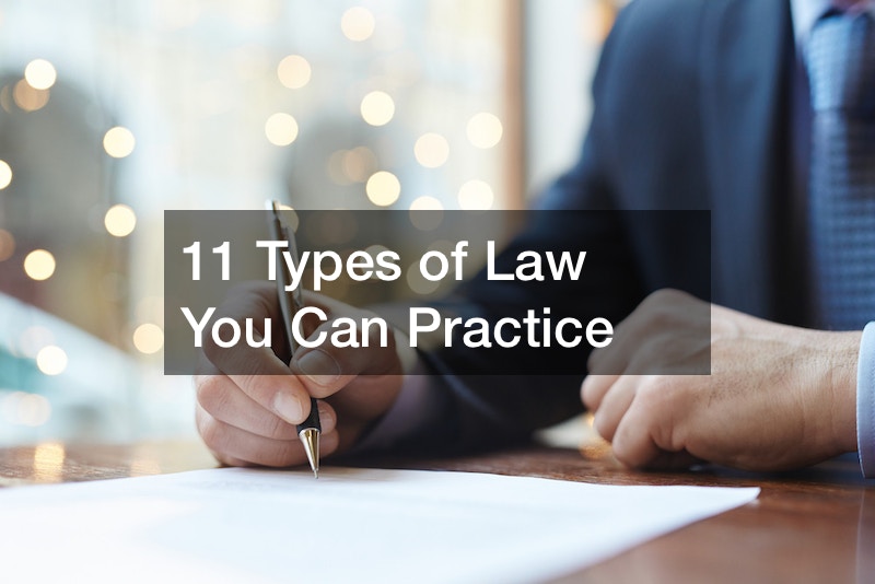 types of law you can practice